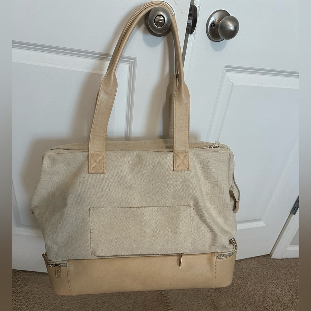 Beis Weekender Tote - Beige